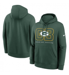 Men's Green Bay Packers Green Busted Play Club Fleece Pullover Hoodie