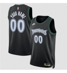 Men's Minnesota Timberwolves Active Player Custom Black 2025 Classic Edition Stitched Jersey