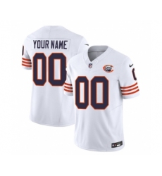 Men's Chicago Bears Active Player Custom 2023 F.U.S.E. White Throwback Limited Football Stitched Jersey