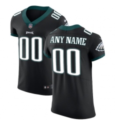 Men's Philadelphia Eagles Nike Black Vapor Untouchable Custom Elite Jersey