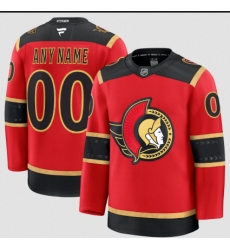 Men's Ottawa Senators Custom Red AlternateStitched Hockey Jersey