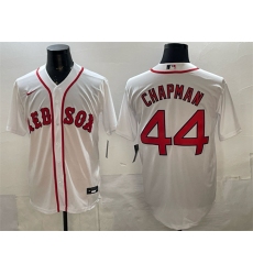 Men's Boston Red Sox #44 Aroldis Chapman White Cool Base Stitched Baseball Jersey