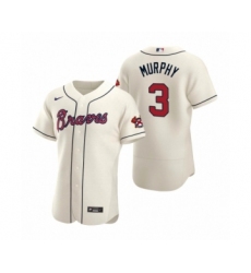 Men's Atlanta Braves #3 Dale Murphy Nike Cream Authentic 2020 Alternate Jersey