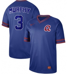 Men's Nike Atlanta Braves #3 Dale Murphy Royal Authentic Cooperstown Collection Stitched Baseball Jersey