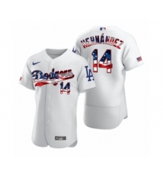 Men's Freddie Freeman #5 Atlanta Braves White 2020 Stars & Stripes 4th of July Jersey