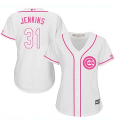 Women's Majestic Chicago Cubs #31 Fergie Jenkins Replica White Fashion MLB Jersey