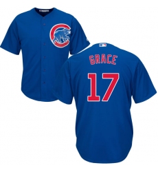 Youth Majestic Chicago Cubs #17 Mark Grace Replica Royal Blue Alternate Cool Base MLB Jersey