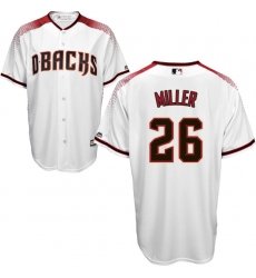 Men's Majestic Arizona Diamondbacks #26 Shelby Miller Authentic White Home Cool Base MLB Jersey