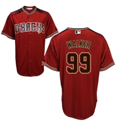 Men's Majestic Arizona Diamondbacks #99 Taijuan Walker Authentic Red/Brick Alternate Cool Base MLB Jersey