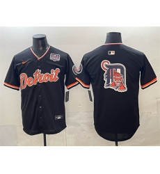 Men's Detroit Tigers Team Big Logo Navy 2026 Alternate USA 250 Vapor Premier Limited Stitched Baseball Jersey