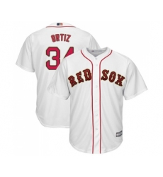 Youth Boston Red Sox #34 David Ortiz Authentic White 2019 Gold Program Cool Base Baseball Jersey