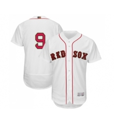 Men's Boston Red Sox #9 Ted Williams White 2019 Gold Program Flex Base Authentic Collection Baseball Jersey