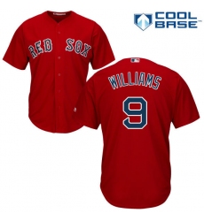 Men's Majestic Boston Red Sox #9 Ted Williams Replica Red Alternate Home Cool Base MLB Jersey