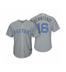 Youth Boston Red Sox #16 Andrew Benintendi Gray 2017 Fathers Day Cool Base Jersey