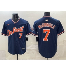 Men's Detroit Tigers #7 Kevin McGonigle Navy 2026 Alternate Vapor Premier Limited Stitched Baseball Jersey