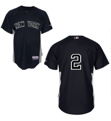 Youth Majestic New York Yankees #2 Derek Jeter Replica Black MLB Jersey