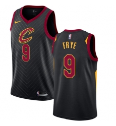 Men's Nike Cleveland Cavaliers #9 Channing Frye Swingman Black NBA Jersey Statement Edition