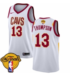 Women's Nike Cleveland Cavaliers #13 Tristan Thompson Swingman White 2018 NBA Finals Bound NBA Jersey - Association Edition
