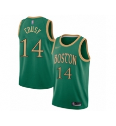 Men's Boston Celtics #14 Bob Cousy Swingman Green Basketball Jersey - 2019 20 City Edition