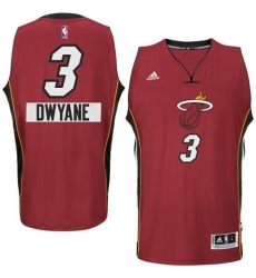 Youth Adidas Miami Heat #3 Dwyane Wade Swingman Red 2014-15 Christmas Day NBA Jersey