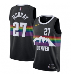 Men's Denver Nuggets #27 Jamal Murray Black 2025-26 City Edition Stitched Basketball Jersey