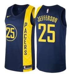 Youth Nike Indiana Pacers #25 Al Jefferson Swingman Navy Blue NBA Jersey - City Edition