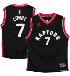 Men's Adidas Toronto Raptors #7 Kyle Lowry Swingman Black NBA Jersey