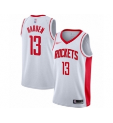 Women's Houston Rockets #13 James Harden Swingman White Finished Basketball Jersey - Association Edition