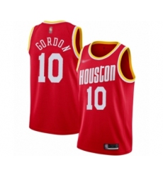 Men's Houston Rockets #10 Eric Gordon Swingman Red Hardwood Classics Finished Basketball Jersey
