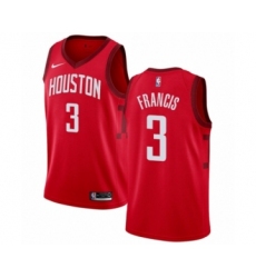 Women's Nike Houston Rockets #3 Steve Francis Red Swingman Jersey - Earned Edition