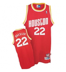 Men's Mitchell and Ness Houston Rockets #22 Clyde Drexler Swingman Red Throwback NBA Jersey