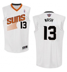 Men's Adidas Phoenix Suns #13 Steve Nash Swingman White Home NBA Jersey