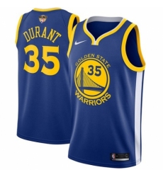 Youth Nike Golden State Warriors #35 Kevin Durant Swingman Royal Blue Road 2018 NBA Finals Bound NBA Jersey - Icon Edition