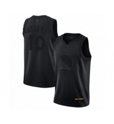 Men's Golden State Warriors #10 Tim Hardaway Swingman Black MVP Basketball Jersey