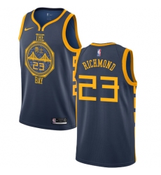Men's Nike Golden State Warriors #23 Mitch Richmond Swingman Navy Blue NBA Jersey - City Edition
