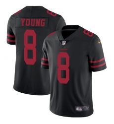 Youth Nike San Francisco 49ers #8 Steve Young Elite Black NFL Jersey