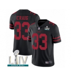Youth San Francisco 49ers #33 Roger Craig Black Vapor Untouchable Limited Player Super Bowl LIV Bound Football Jersey