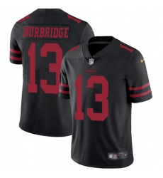 Youth Nike San Francisco 49ers #13 Aaron Burbridge Elite Black Alternate NFL Jersey