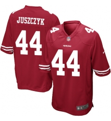 Men's Nike San Francisco 49ers #44 Kyle Juszczyk Game Red Team Color NFL Jersey