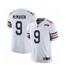 Men's Chicago Bears #9 Jim McMahon White 100th Season Limited Football Jersey