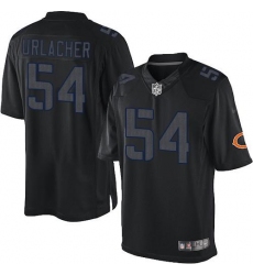Men's Nike Chicago Bears #54 Brian Urlacher Limited Black Impact NFL Jersey Men's Nike Chicago Bears #54 Brian Urlacher Limited Black Impact NFL Jersey