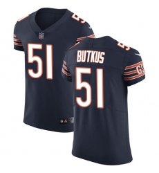 Men's Nike Chicago Bears #51 Dick Butkus Navy Blue Team Color Vapor Untouchable Elite Player NFL Jersey