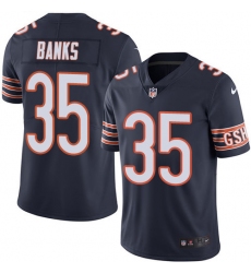 Youth Nike Chicago Bears #35 Johnthan Banks Elite Navy Blue Team Color NFL Jersey