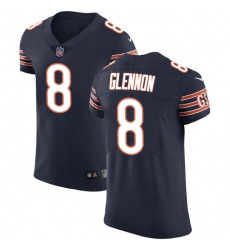 Men's Nike Chicago Bears #8 Mike Glennon Navy Blue Team Color Vapor Untouchable Elite Player NFL Jersey