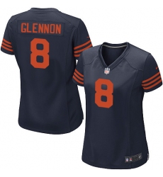 Women's Nike Chicago Bears #8 Mike Glennon Game Navy Blue Alternate NFL Jersey