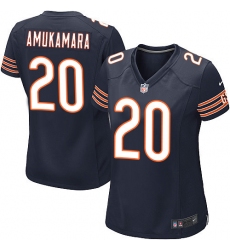 Women's Nike Chicago Bears #20 Prince Amukamara Game Navy Blue Team Color NFL Jersey
