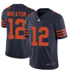 Youth Nike Chicago Bears #12 Markus Wheaton Navy Blue Alternate Vapor Untouchable Limited Player NFL Jersey