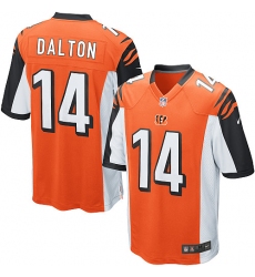 Youth Nike Cincinnati Bengals #14 Andy Dalton Game Orange Alternate NFL Jersey