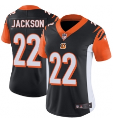 Women's Nike Cincinnati Bengals #22 William Jackson Elite Black Team Color NFL Jersey