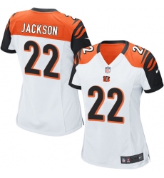 Women's Nike Cincinnati Bengals #22 William Jackson Game White NFL Jersey